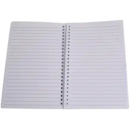 Spiral A5 Notebook Black Open